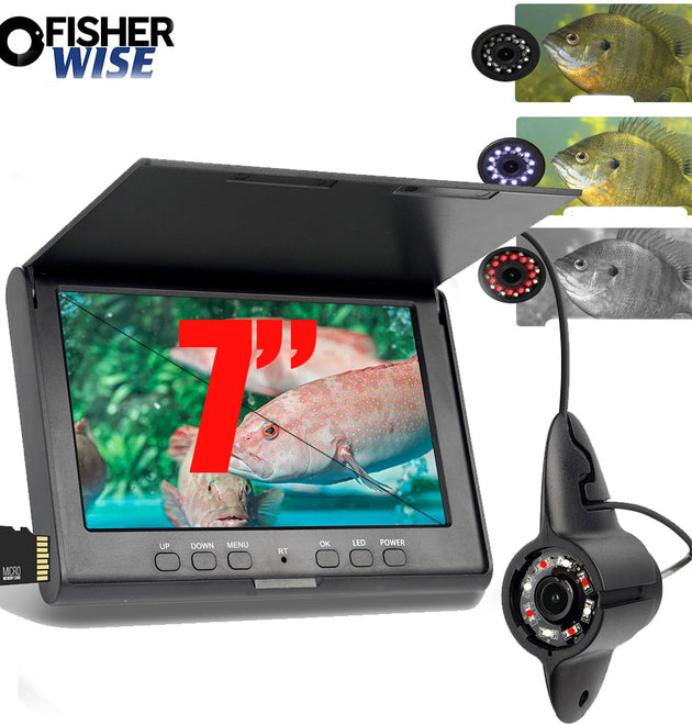 7 inch 20m DVR recorder HD visual fishing device underwater camera fish finder fishing