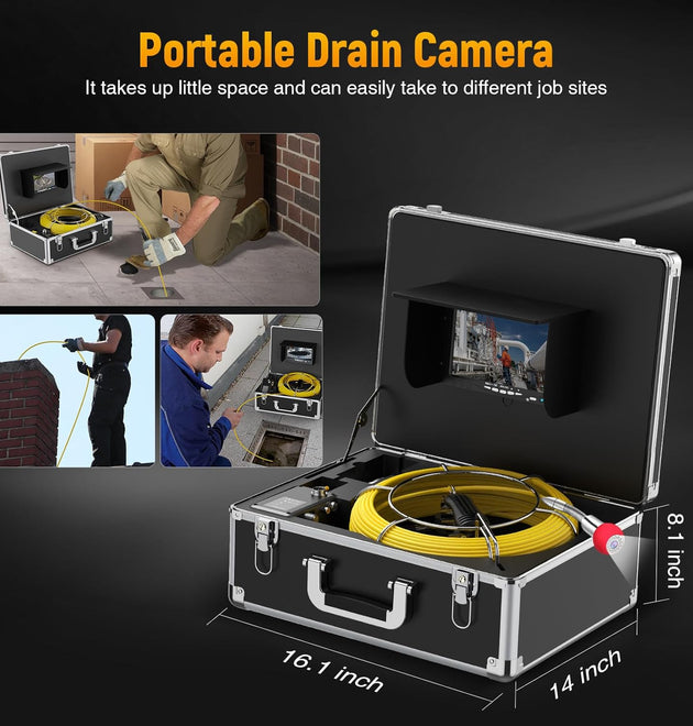 7inch Sewer Camera Self Leveling Sewer Inspection Camera kit