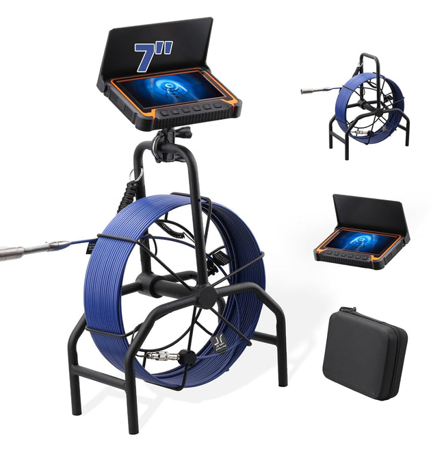 7”Pipe Inspection Camera  Endoscope Camera with DVR Function