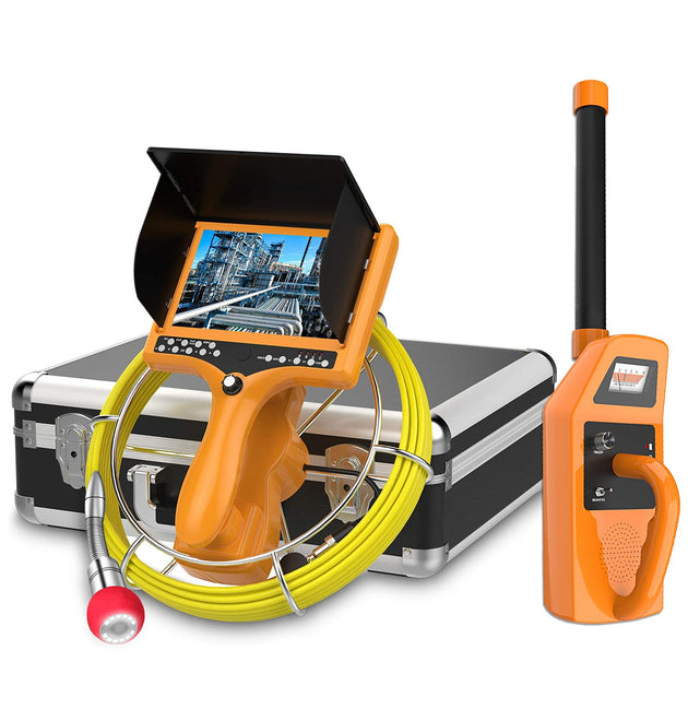 40m 512hz sonde autoself leveing Sewer Camera with locator receiver
