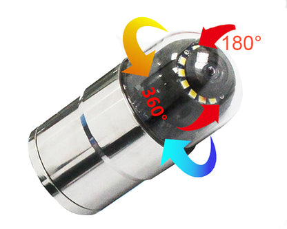 Waterproof Sewer Pan Tilt Camera 10inch LCD Monitor with DVR 2MP 360 Rotation Camera Head Endoscope with Meter Counter