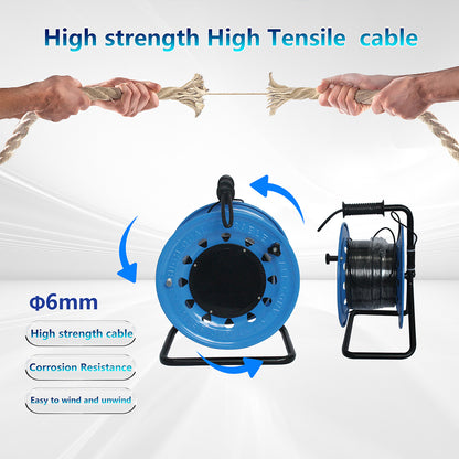 Pan Tilt 360 Degree Rotation Deep Well Camera 100m PTZ 2MP Lens Underwater Inspection Camera