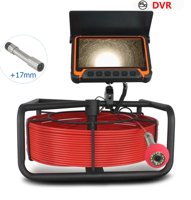 New 7inch DVR recorder Pipe Endoscope  Inspection Camera with 512hz transmitter locator