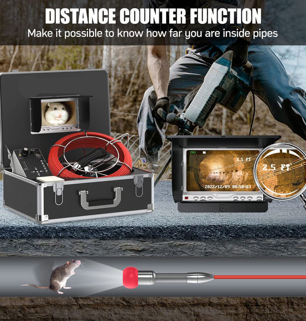 Industrial Pipeline Drain Endoscope With 7