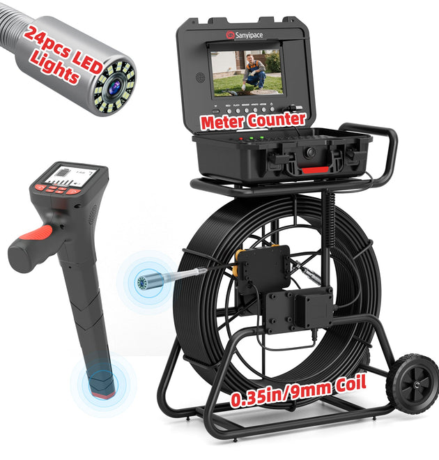 24pcs LED Lights Sewer Camera Super Bright Drain Camera with 9mm Coils | S830ASMKT